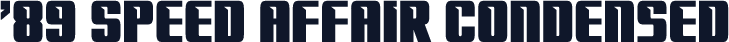 '89 Speed Affair Condensed