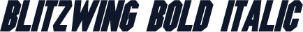 Blitzwing Bold Italic
