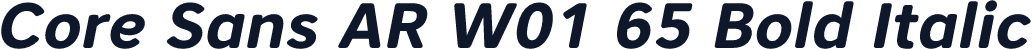 Core Sans AR W01 65 Bold Italic