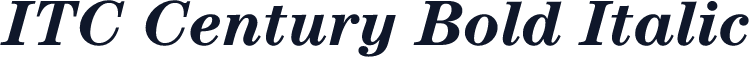 ITC Century Bold Italic