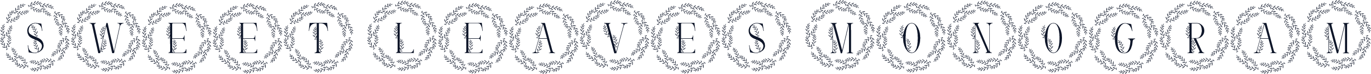 Sweet Leaves Monogram