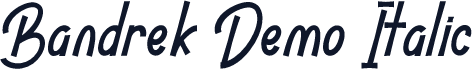 Bandrek Demo Italic
