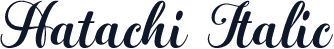 Hatachi Italic