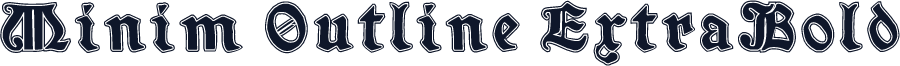 Minim Outline ExtraBold