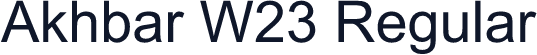 Akhbar W23 Regular