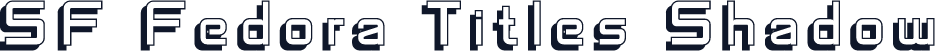 SF Fedora Titles Shadow