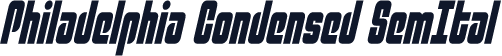 Philadelphia Condensed SemItal