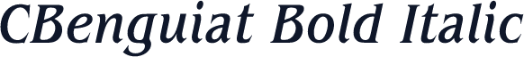 CBenguiat Bold Italic