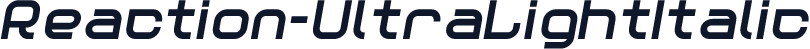 Reaction-UltraLightItalic