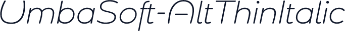 UmbaSoft-AltThinItalic