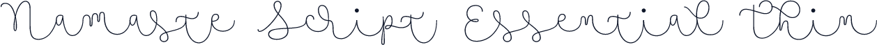 Namaste Script Essential Thin