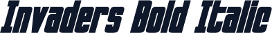 Invaders Bold Italic