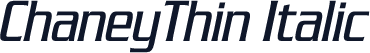 ChaneyThin Italic