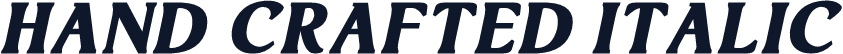 Hand Crafted Italic