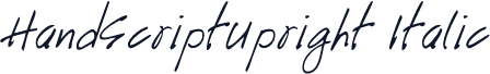 HandScriptUpright Italic