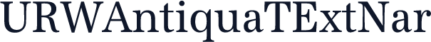 URWAntiquaTExtNar