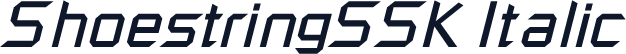 ShoestringSSK Italic