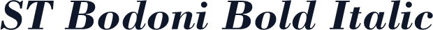 ST Bodoni Bold Italic