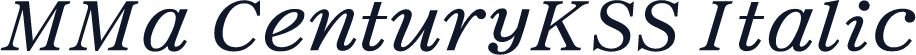 MMa CenturyKSS Italic