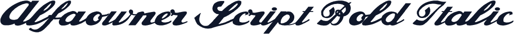 Alfaowner Script Bold Italic