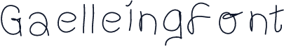 GaelleingFont