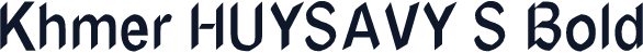 Khmer HUYSAVY S Bold