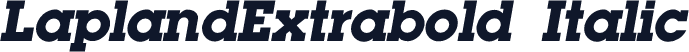LaplandExtrabold Italic