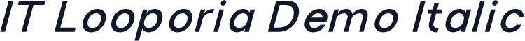 IT Looporia Demo Italic