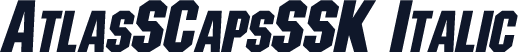 AtlasSCapsSSK Italic