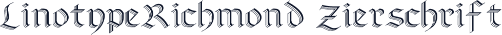 LinotypeRichmond Zierschrift