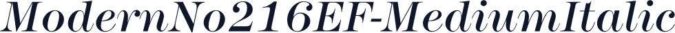 ModernNo216EF-MediumItalic
