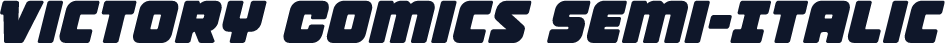 Victory Comics Semi-Italic