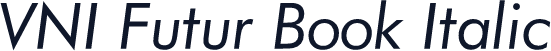 VNI Futur Book Italic