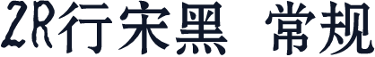 ZR行宋黑 常规