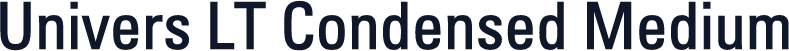 Univers LT Condensed Medium