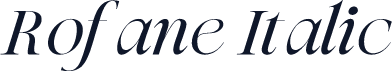 Rofane Italic