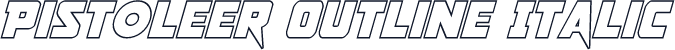Pistoleer Outline Italic