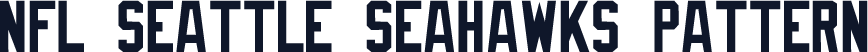 NFL Seattle Seahawks Pattern