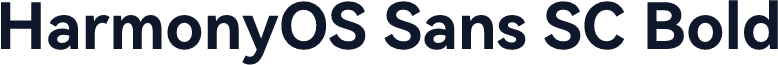 HarmonyOS Sans SC Bold
