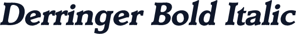 Derringer Bold Italic
