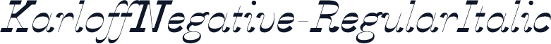KarloffNegative-RegularItalic