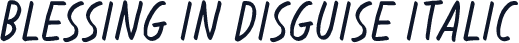 Blessing in Disguise Italic