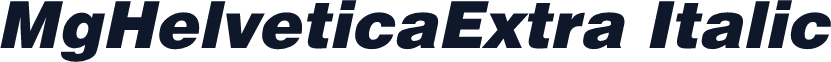 MgHelveticaExtra Italic