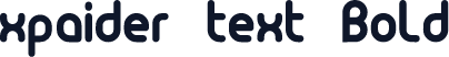xpaider text Bold