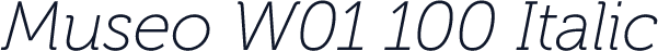 Museo W01 100 Italic