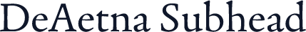 DeAetna Subhead