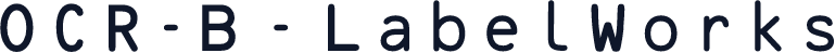 OCR-B - LabelWorks