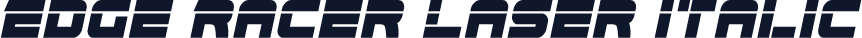 Edge Racer Laser Italic