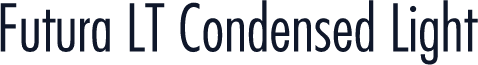 Futura LT Condensed Light