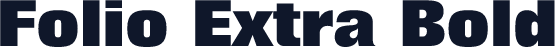 Folio Extra Bold
